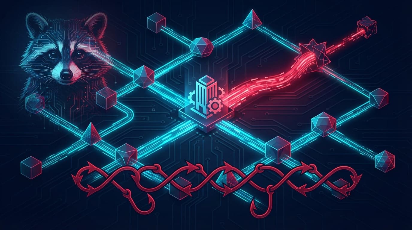 Adobe BPOサプライチェーン侵害の構造分析 ── Mr. Raccoonフィッシング連鎖攻撃の概念図