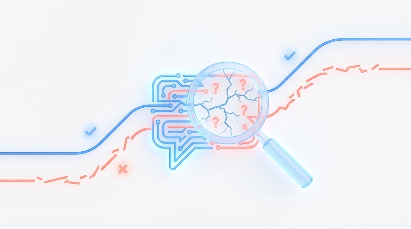 AIチャットのハルシネーション(嘘)を見抜くチェック方法のイメージ