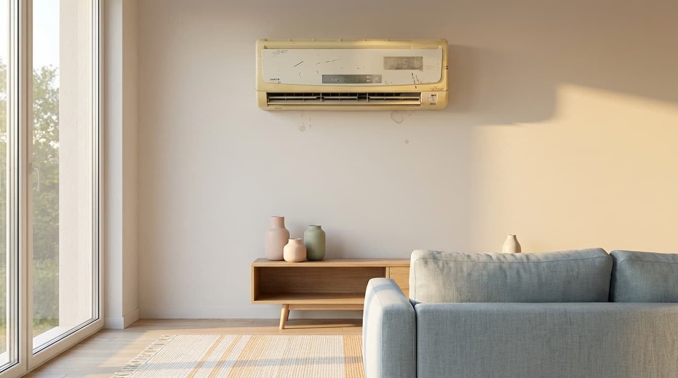 エアコンの寿命サインと買い替えタイミングのイメージ