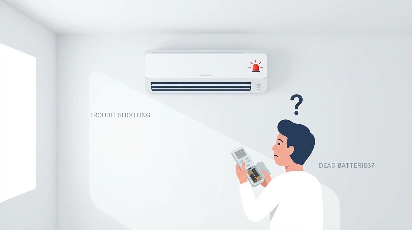 エアコンが動かない・つかないときの原因と対処法のイメージイラスト