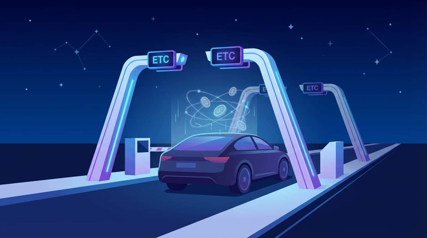 ETC深夜割引の新制度と後日還元方式のイメージ