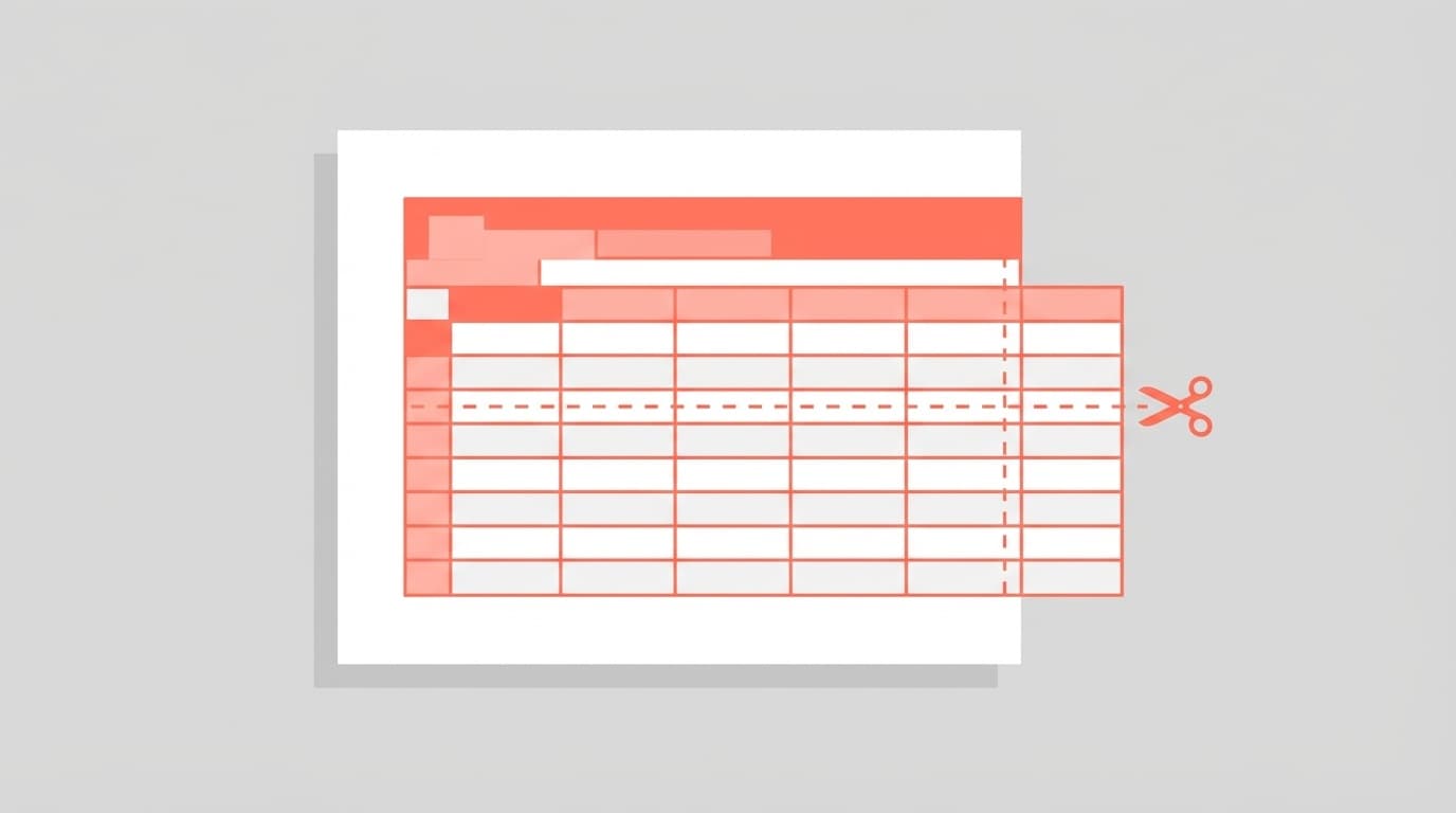 Excelの印刷が切れて1ページに収まらないイメージ