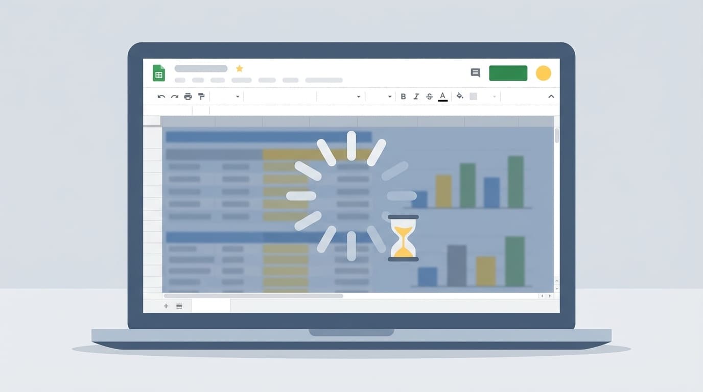Googleスプレッドシートが重い・遅いときの原因と対処法のイメージ