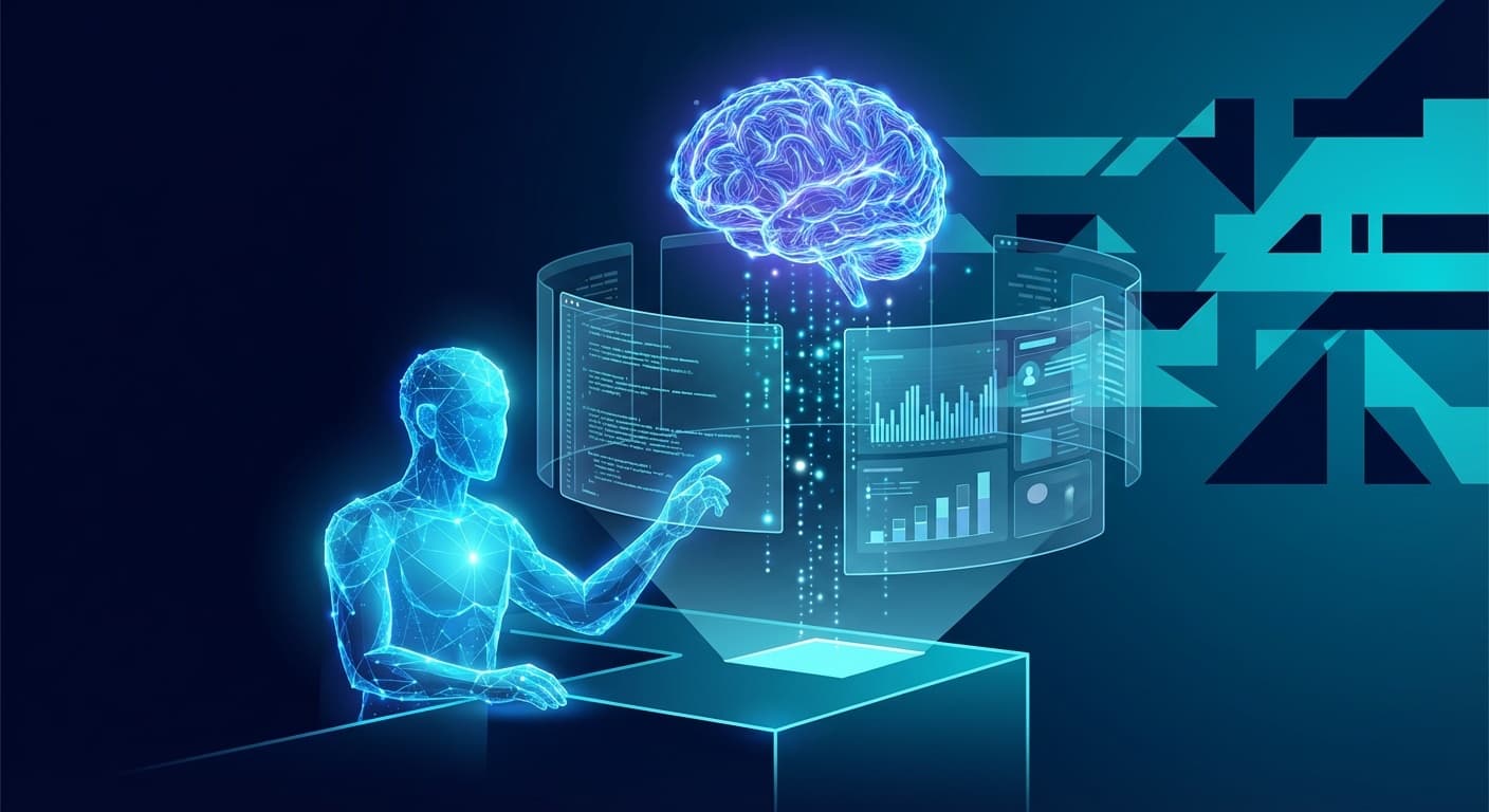 GPT-5.4 Computer Use AIエージェントがデスクトップ環境を自律操作する概念図