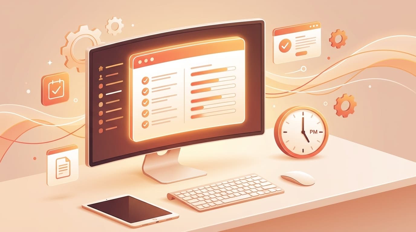 Notionで日報を書くイメージイラスト