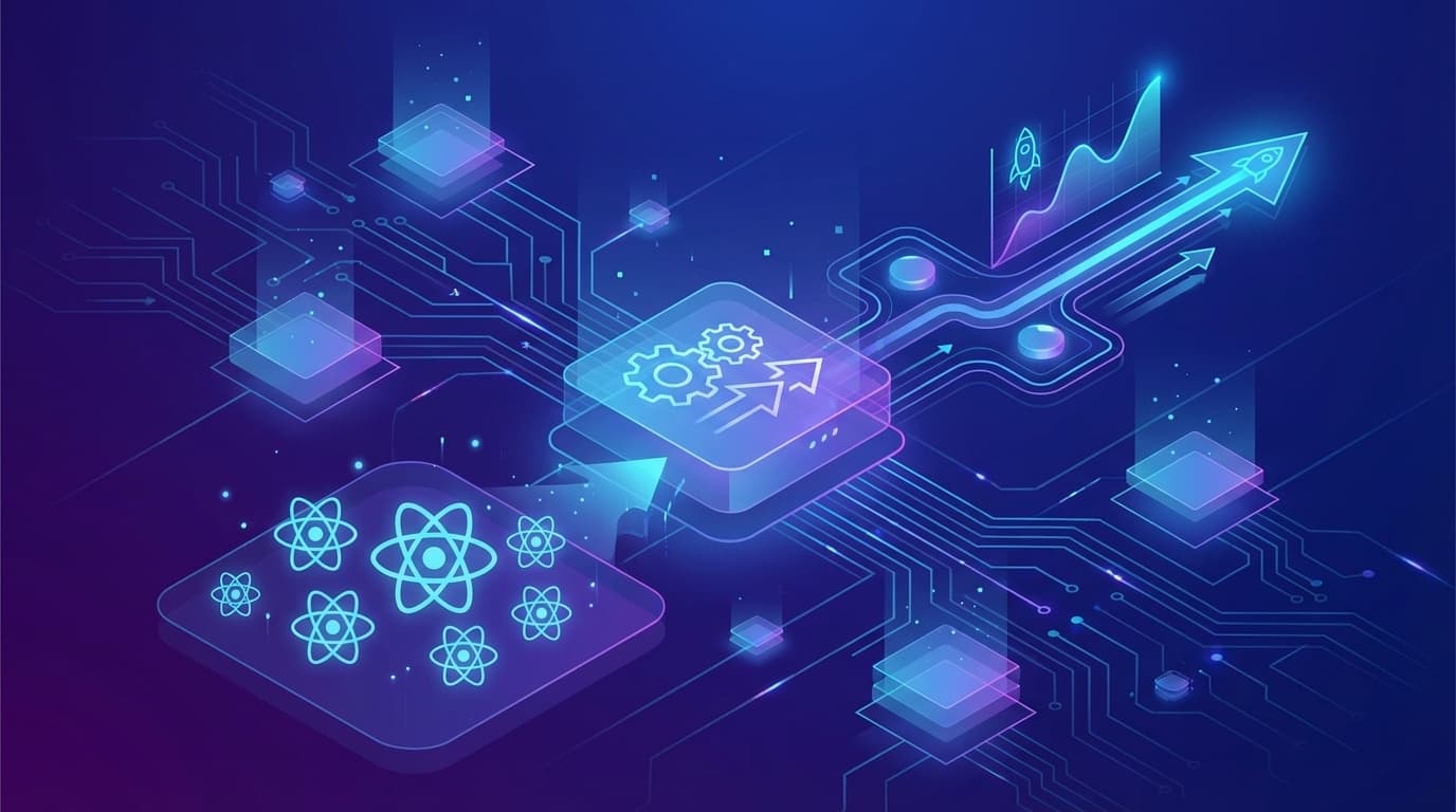 React Compiler v1.0による自動メモ化のコンセプトイラスト