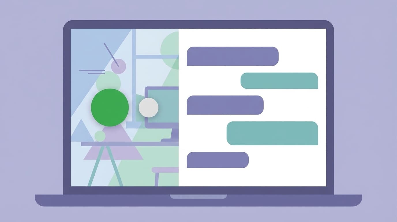 Slackのステータス表示(アクティブと離席中)のイメージイラスト