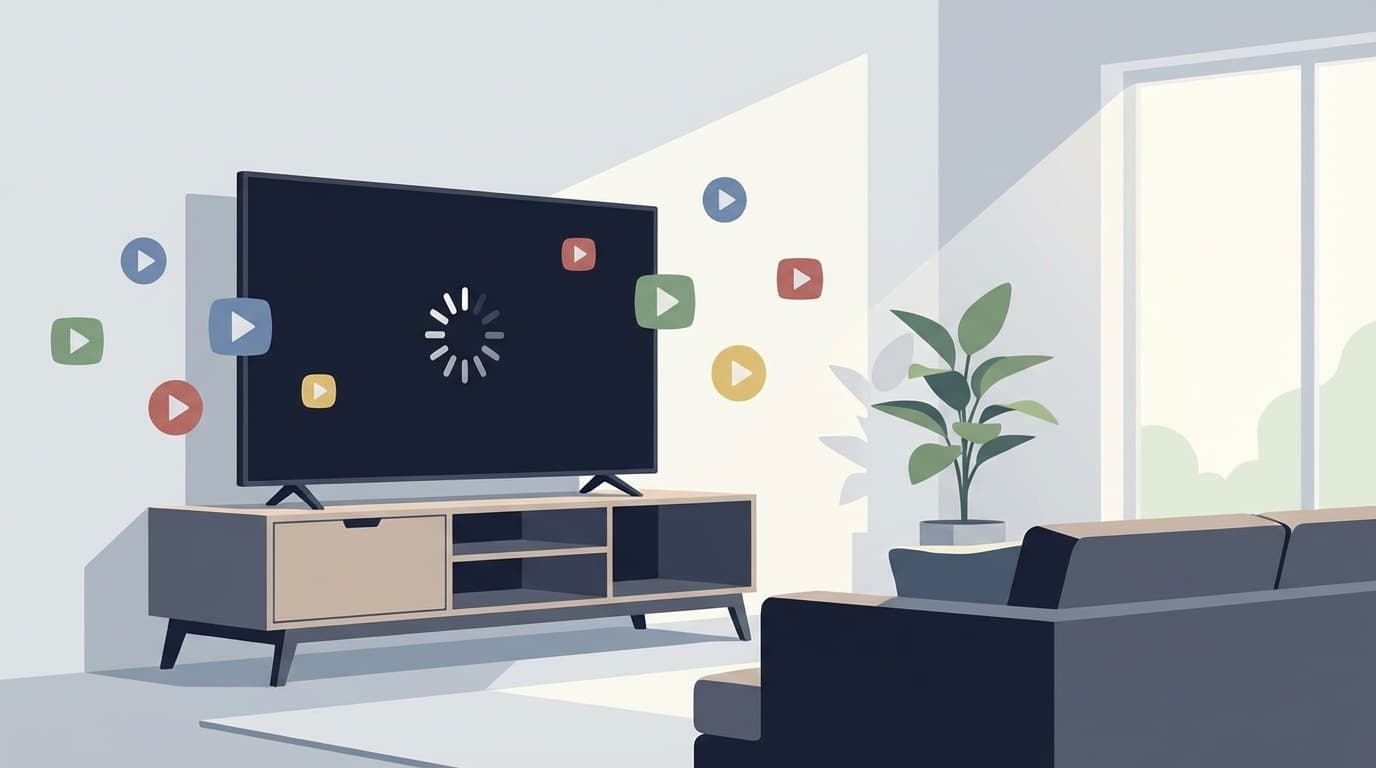 テレビでYouTubeやPrime Videoが見れないときのトラブルイメージ