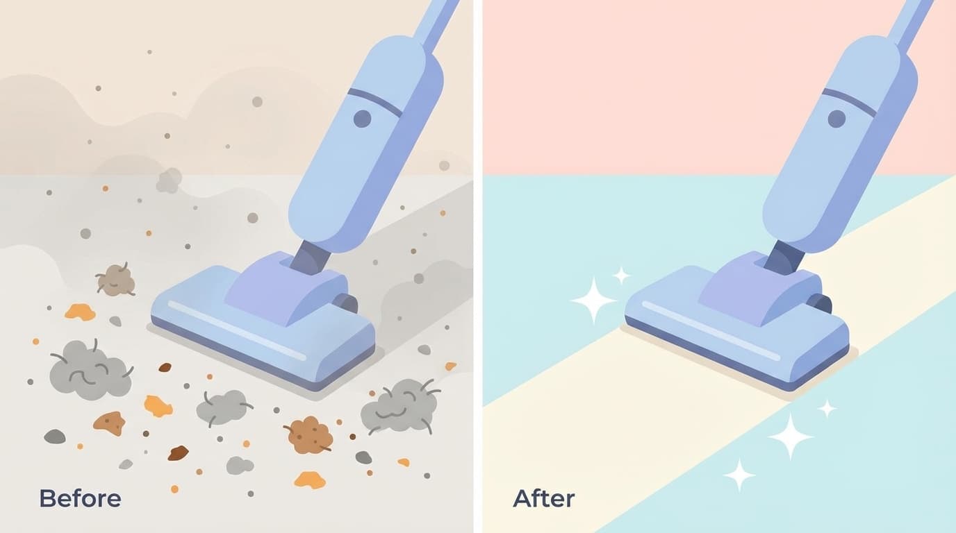 掃除機の吸引力が弱くなった原因と復活方法のイメージ