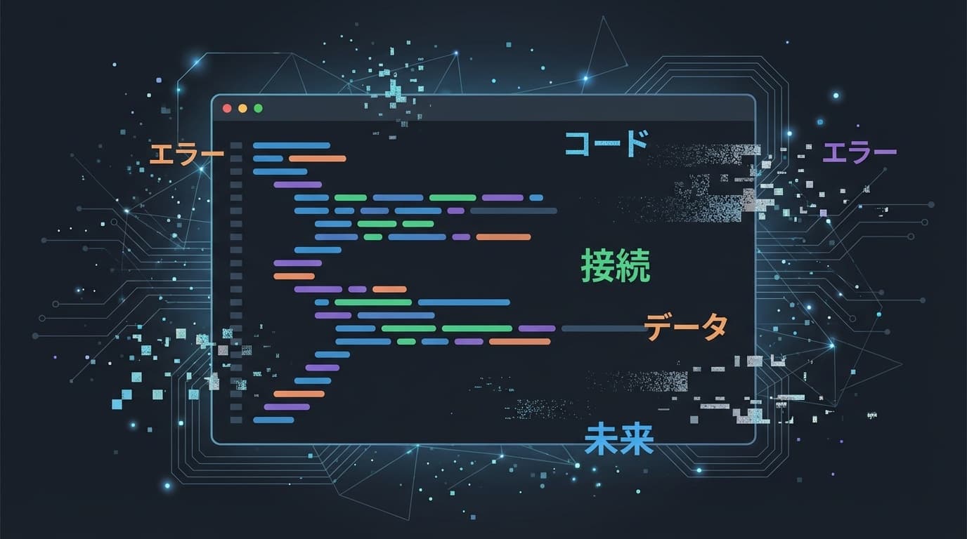VS Codeのターミナルで日本語入力の文字が消えるトラブルのイメージ