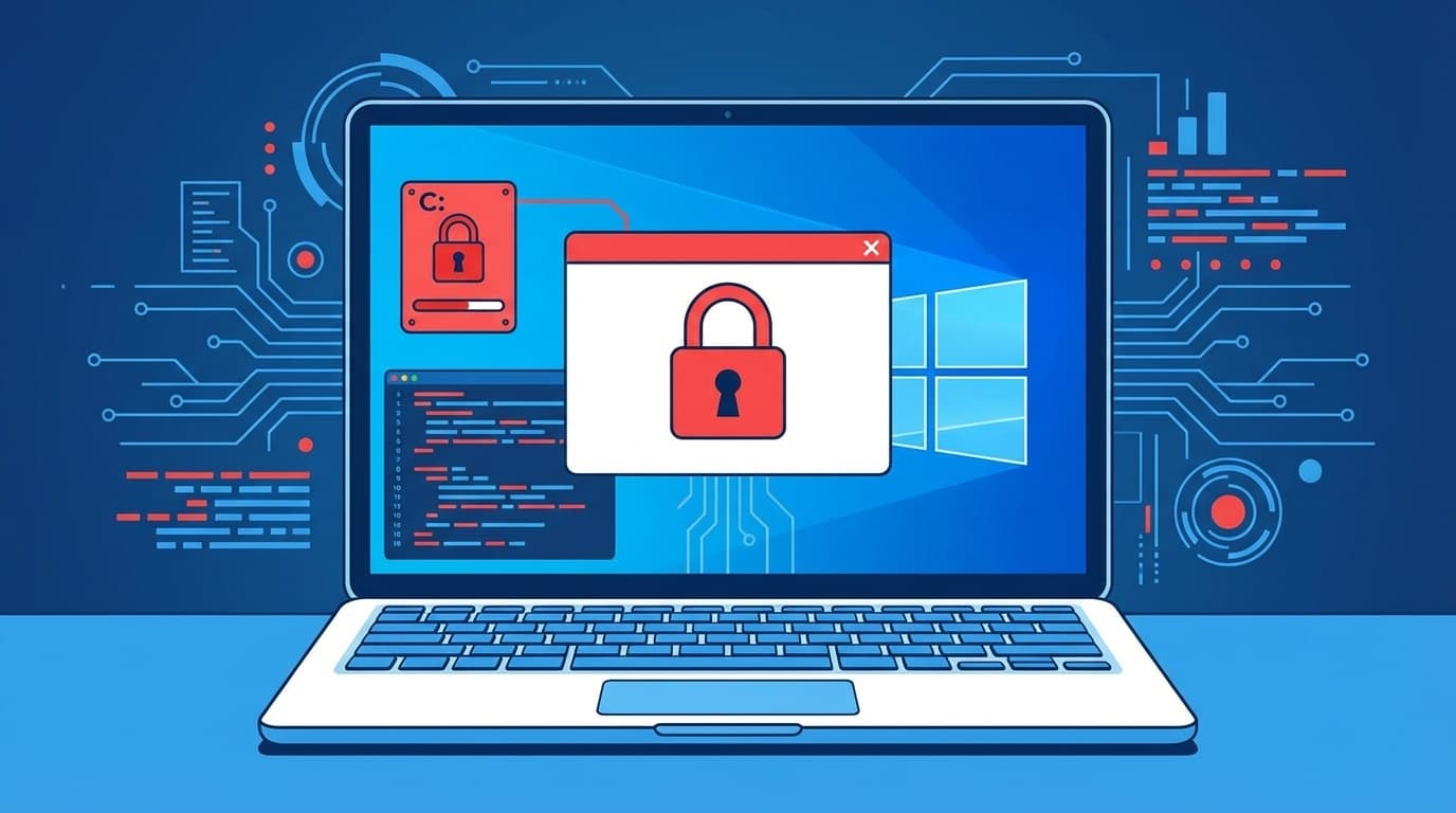 Windows 11でCドライブにアクセスが拒否されたエラー画面のイメージ