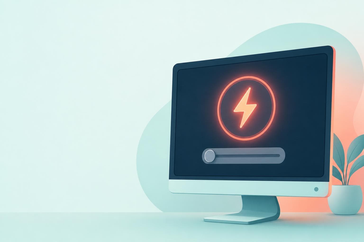 Windows 11の電源モードが灰色で選べない状態を表すイラスト