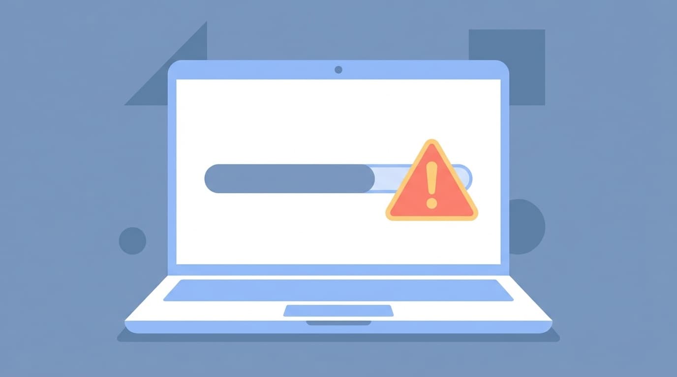 Windows 11のWindows Updateエラー画面のイメージイラスト